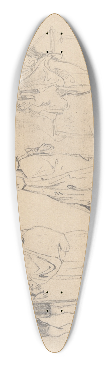 Nicaise De Keyser - Figures 39.3 inch art pintail longboard deck