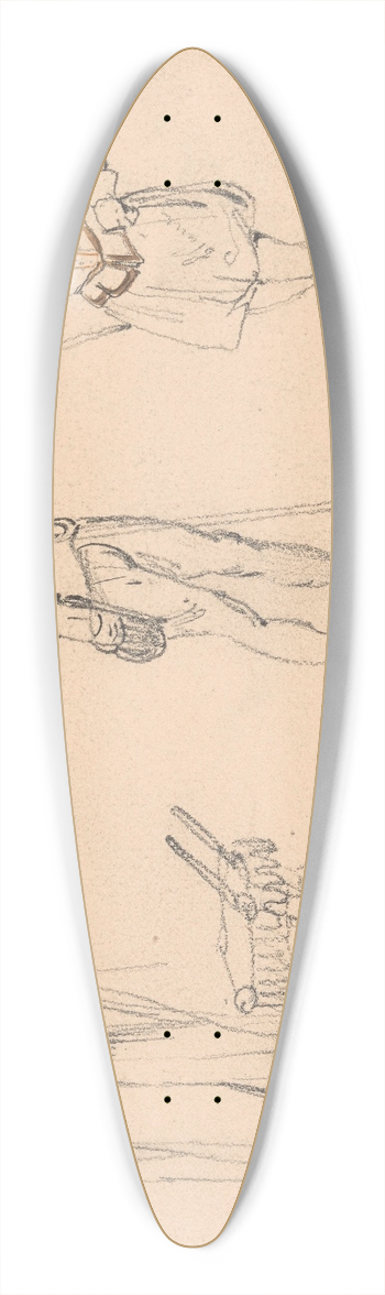 Nicaise De Keyser - Figures 39.3 inch art pintail longboard deck