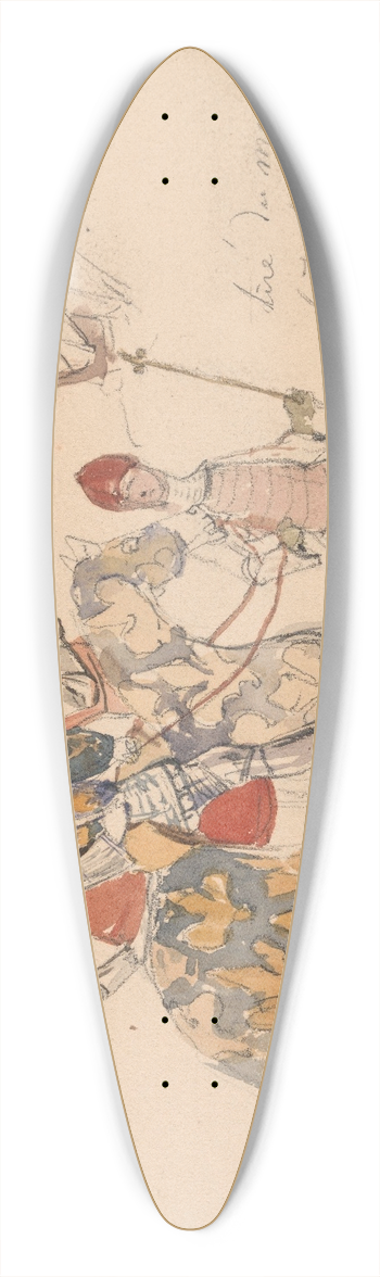Nicaise De Keyser - Figures 39.3 inch art pintail longboard deck