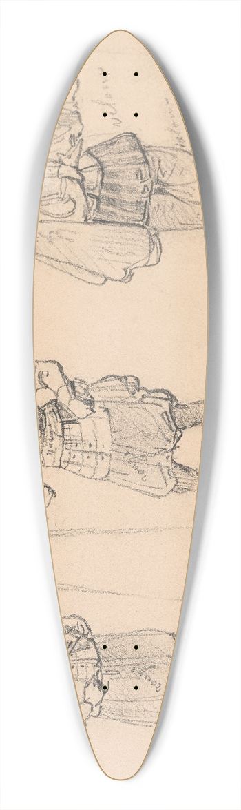 Nicaise De Keyser - Figures 39.3 inch art pintail longboard deck