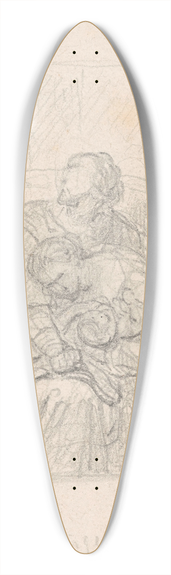 Nicaise De Keyser - Huguenots 39.3 inch art pintail longboard deck