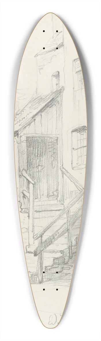 Nicaise De Keyser - In Edinburgh 39.3 inch art pintail longboard deck