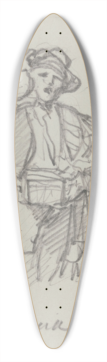 Nicaise De Keyser - Man with Pitcher 39.3 inch art pintail longboard deck