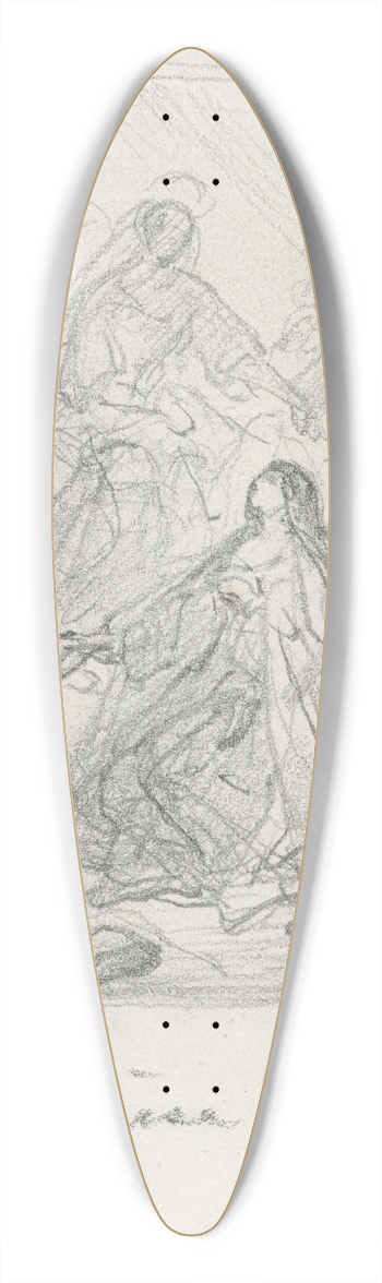 Nicaise De Keyser - Saint Teresa 39.3 inch art pintail longboard deck