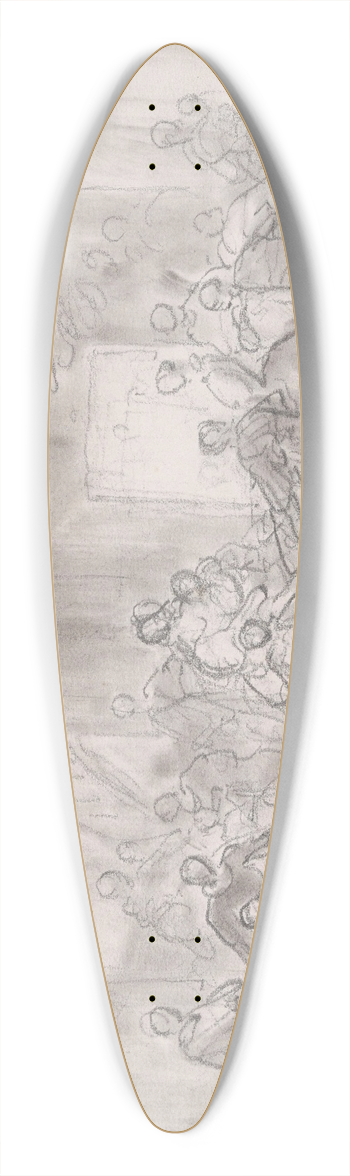 Nicaise De Keyser - Studio 39.3 inch art pintail longboard deck