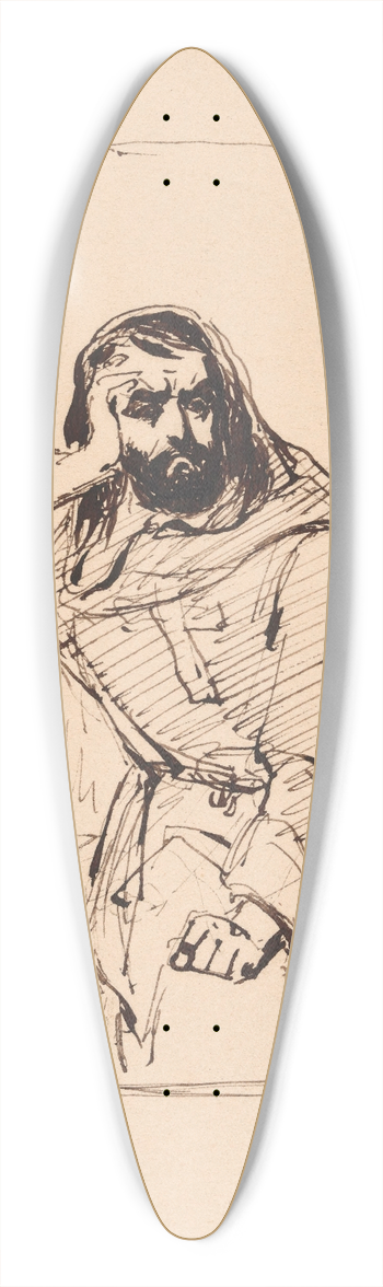 Nicaise De Keyser - The Giaour 39.3 inch art pintail longboard deck