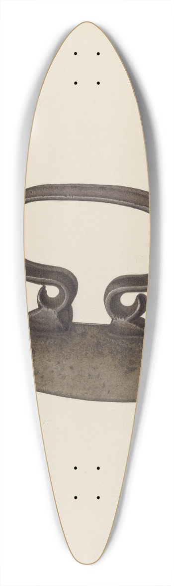 Nicholas Amantea - Chopping Knife 39.3 inch art pintail longboard deck