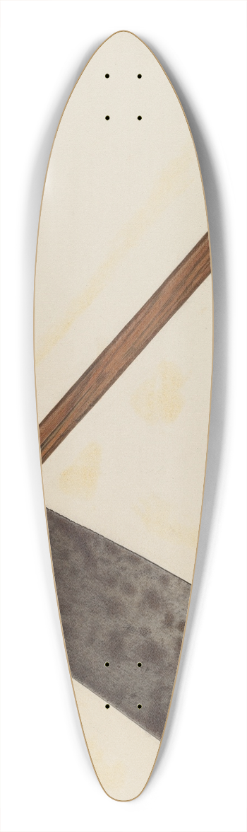 Nicholas Amantea - Chopping Knife 39.3 inch art pintail longboard deck