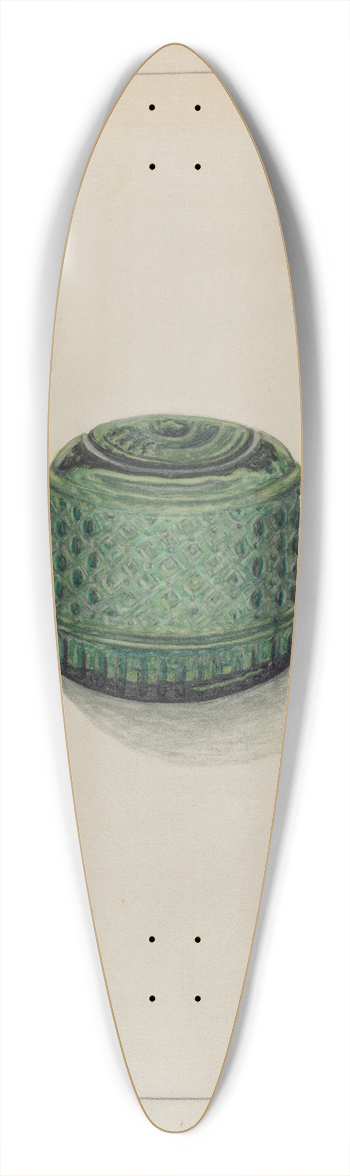 Nicholas Amantea - Inkwell 39.3 inch art pintail longboard deck
