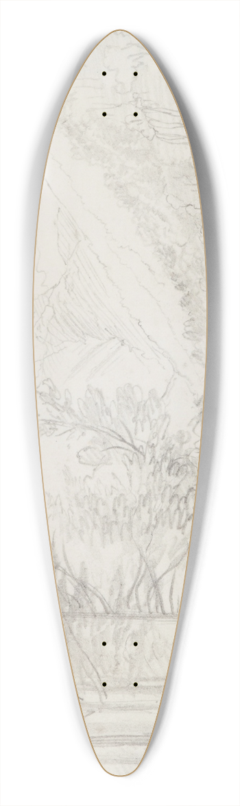 Nicholas Chevalier - Hurunui Valley 39.3 inch art pintail longboard deck