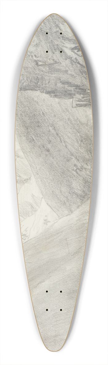 Nicholas Chevalier - Lindis Pass 39.3 inch art pintail longboard deck
