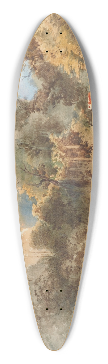 Nicholas Chevalier - Pakuratahi, Upper Hutt Valley 39.3 inch art pintail longboard deck