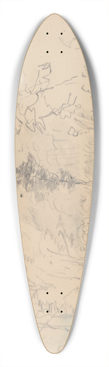 Nicholas Chevalier - The Bealeys bridge 39.3 inch art pintail longboard deck