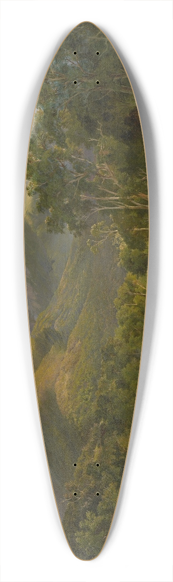 Nicholas Chevalier - The Buffalo Ranges 39.3 inch art pintail longboard deck