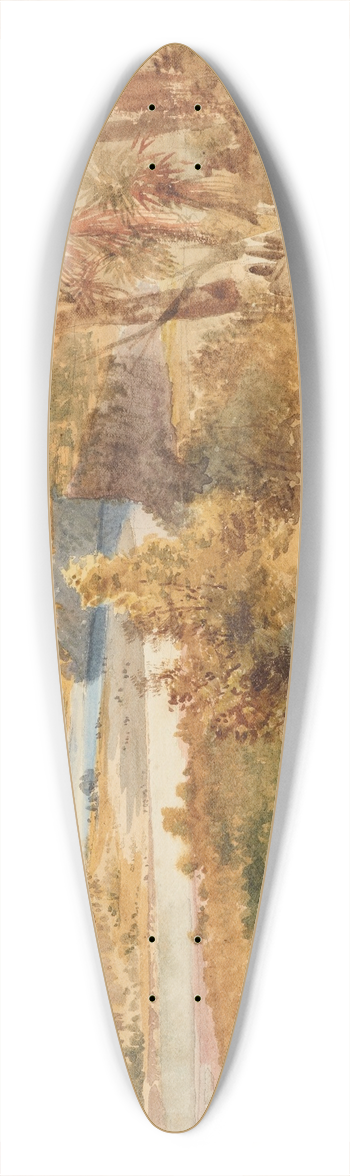 Nicholas Chevalier - Upper Rangitikei 39.3 inch art pintail longboard deck