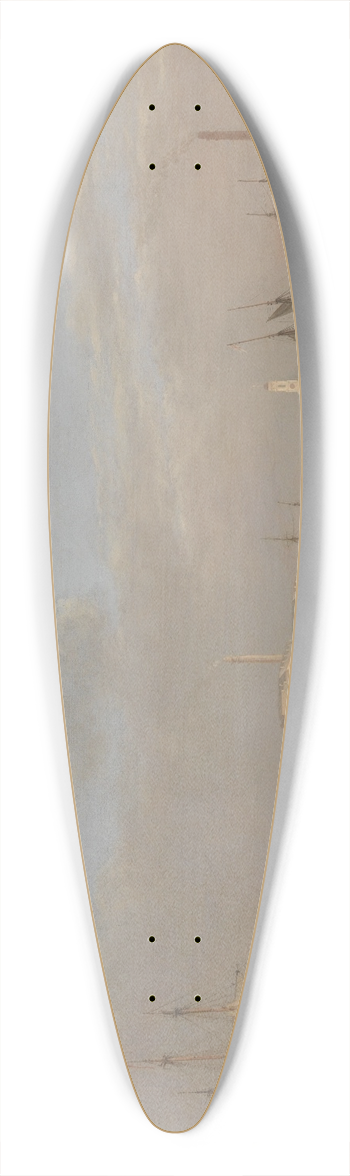 Nicholas Condy - The Victualling Office, Plymouth 39.3 inch art pintail longboard deck