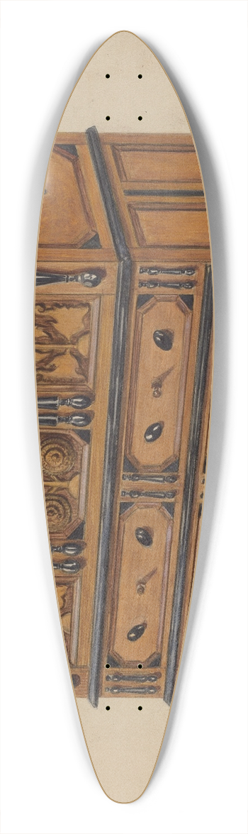 Nicholas Gorid - Chest 39.3 inch art pintail longboard deck