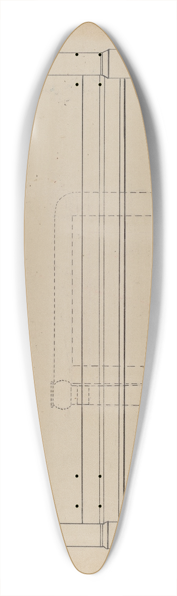 Nicholas Gorid - Sofa 39.3 inch art pintail longboard deck