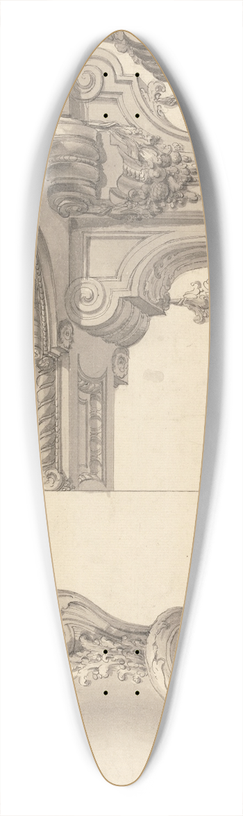 Nicholas Thomas Dall - Ceiling Design 39.3 inch art pintail longboard deck