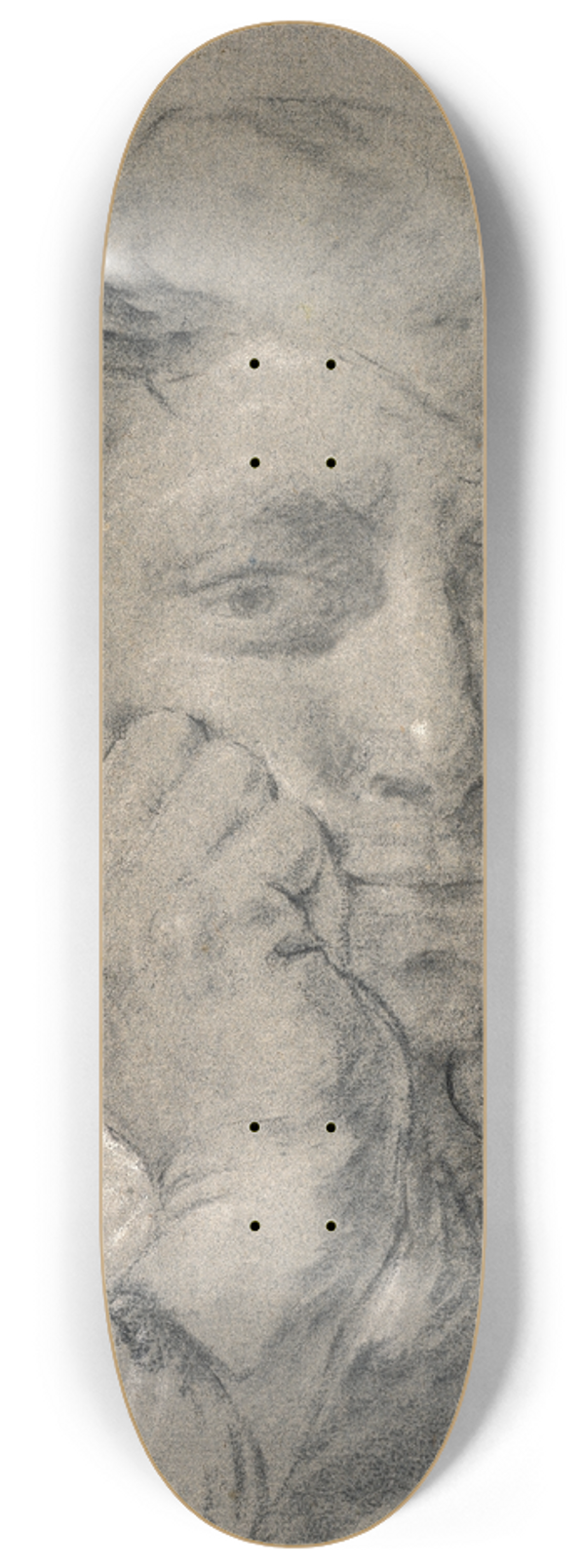 Giovanni Battista Piazzetta - Young Man with Baretta with his Head in His Hands 8.25 inch art skate deck