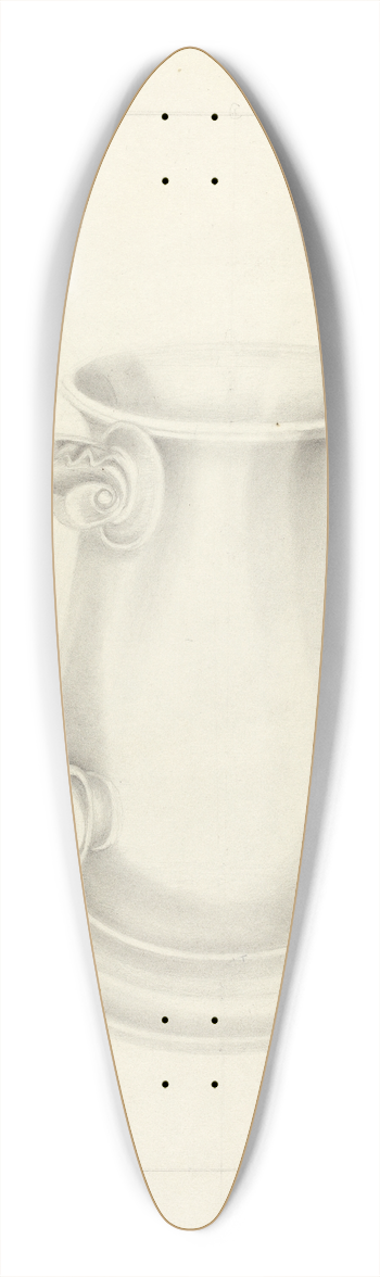 Nicholas Zupa - Silver Mug 39.3 inch art pintail longboard deck