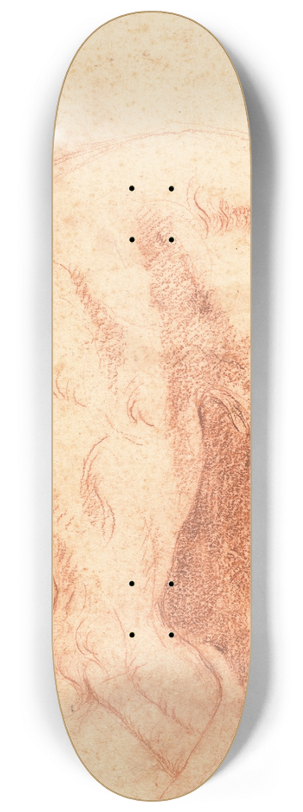 Giovanni Battista Piranesi - Fragment of a Lion Bas-Relief (verso) 8.25 inch art skate deck