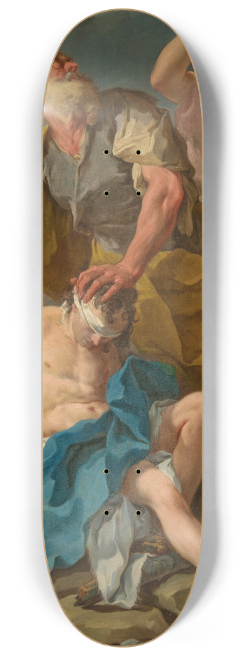 Giovanni Battista Pittoni - The Sacrifice of Isaac 8.25 inch art skate deck