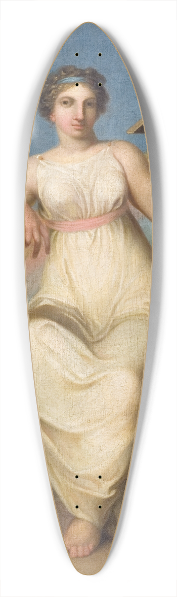 Nicolai Abildgaard - Jurisprudence. Allegorical Figure 39.3 inch art pintail longboard deck