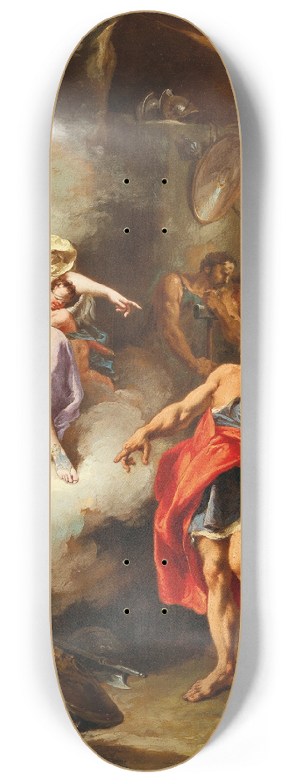 Giovanni Battista Pittoni - Venus in the forge of Vulcan 8.25 inch art skate deck