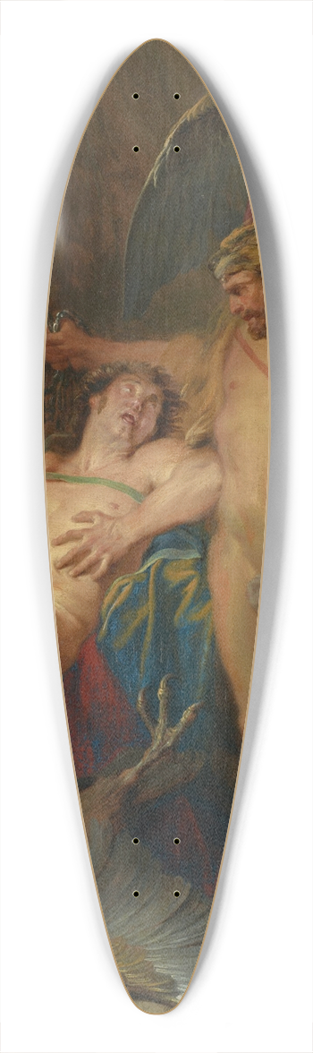 Nicolas Bertin - Hercules Freeing Prometheus 39.3 inch art pintail longboard deck
