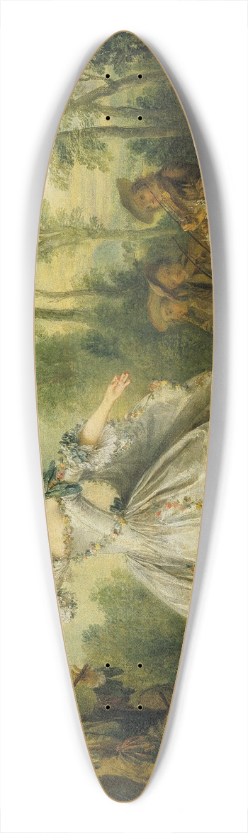 Nicolas Lancret - Mademoiselle de Camargo (Mlle de Camargo) 39.3 inch art pintail longboard deck