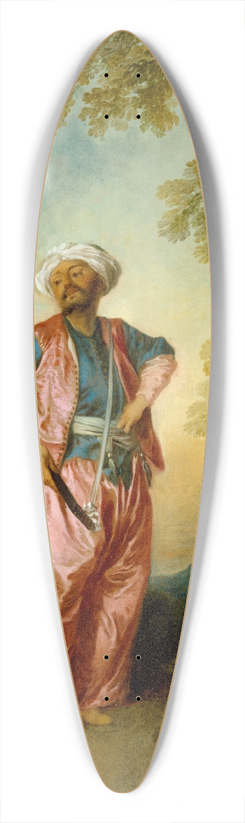 Nicolas Lancret - The Amorous Turk 39.3 inch art pintail longboard deck