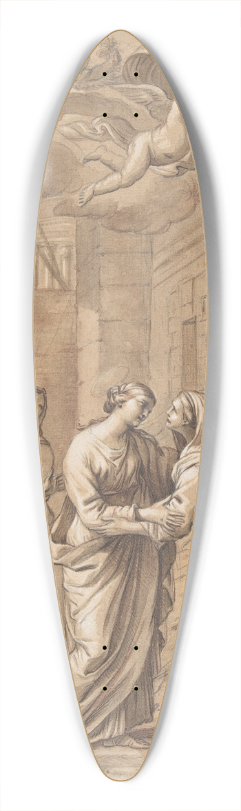 Nicolas Mignard - The Visitation 39.3 inch art pintail longboard deck
