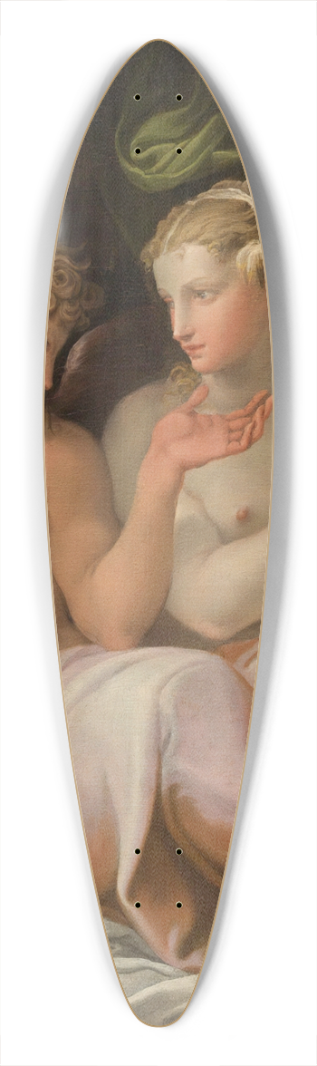 Nicol dell'Abate - Eros and Psyche 39.3 inch art pintail longboard deck