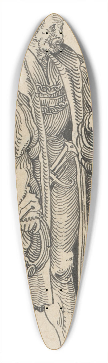 Niklaus Manuel - Bern Brger 39.3 inch art pintail longboard deck