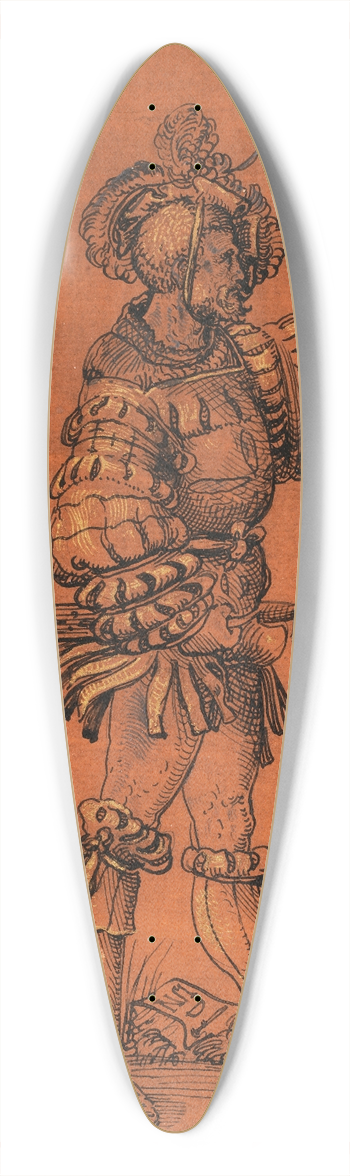 Niklaus Manuel - Der Goldene Eidgenosse 39.3 inch art pintail longboard deck