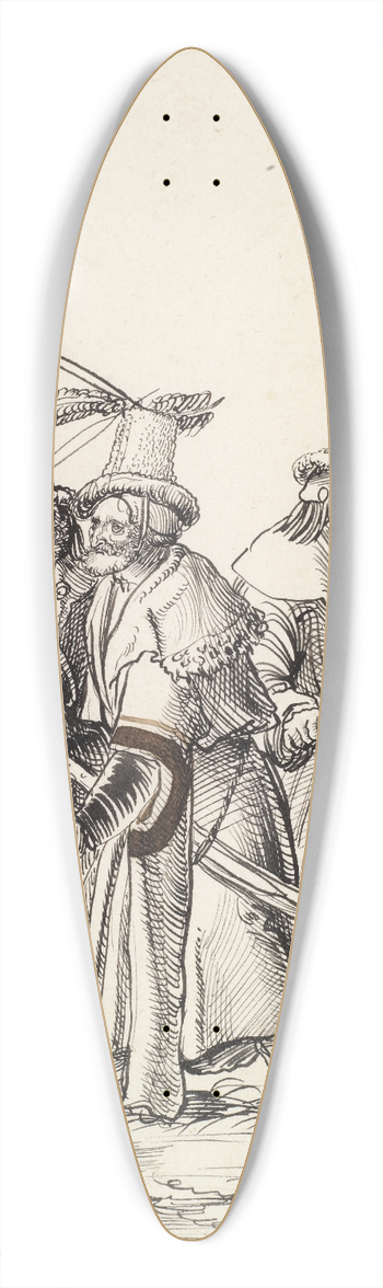 Niklaus Manuel - Fnf Stradioten 39.3 inch art pintail longboard deck