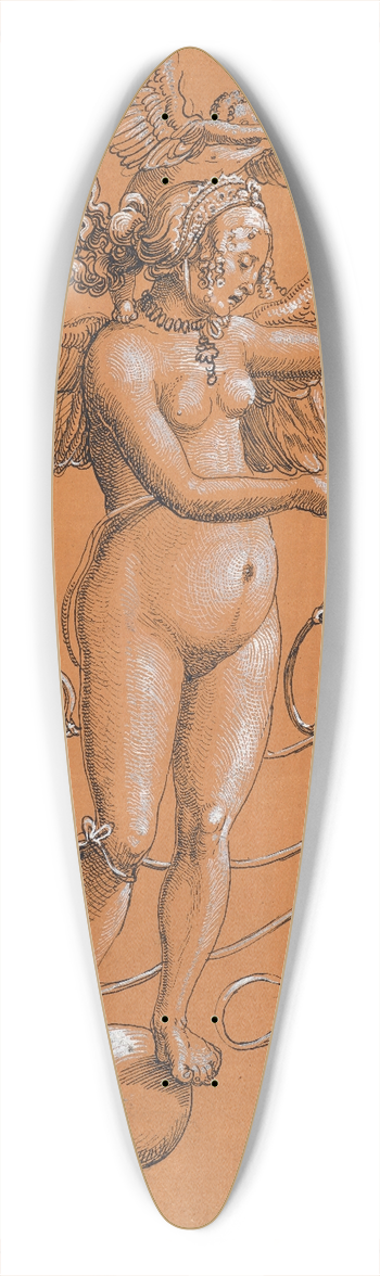 Niklaus Manuel - Frau Venus 39.3 inch art pintail longboard deck