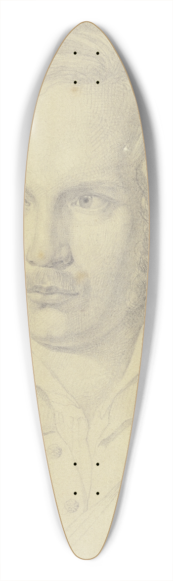 Nikolaus Hoff - Bildnis des Augsburger Redakteurs Dr. Gustav Kolb 39.3 inch art pintail longboard deck