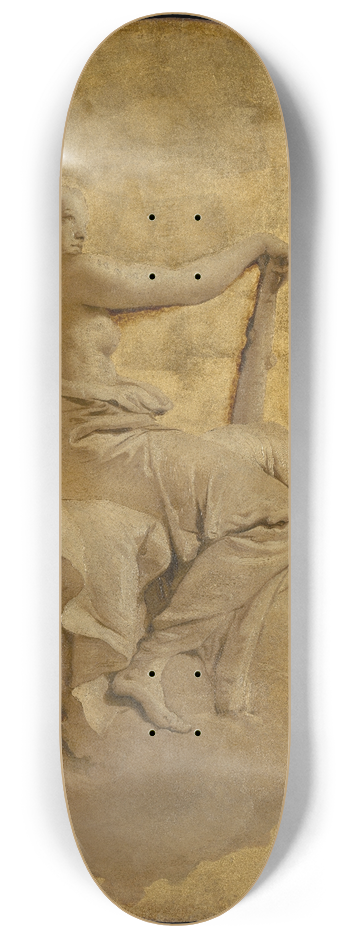 Giovanni Battista Tiepolo - Allegorical Figure of a Woman with a Club 8.25 inch art skate deck