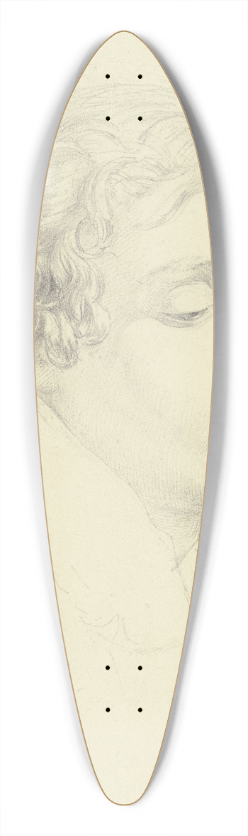 Nikolaus Hoff - Bildnis eines jungen Mannes in Rom 39.3 inch art pintail longboard deck