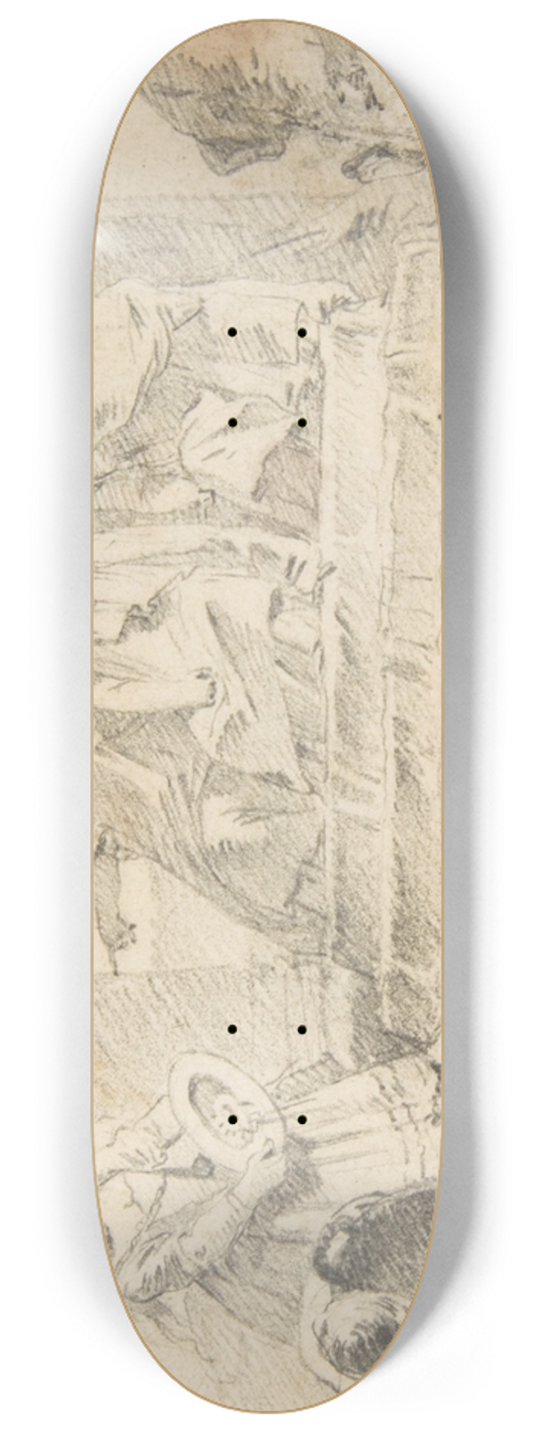 Giovanni Battista Tiepolo - Booty Presented to Three Dignitaries 8.25 inch art skate deck