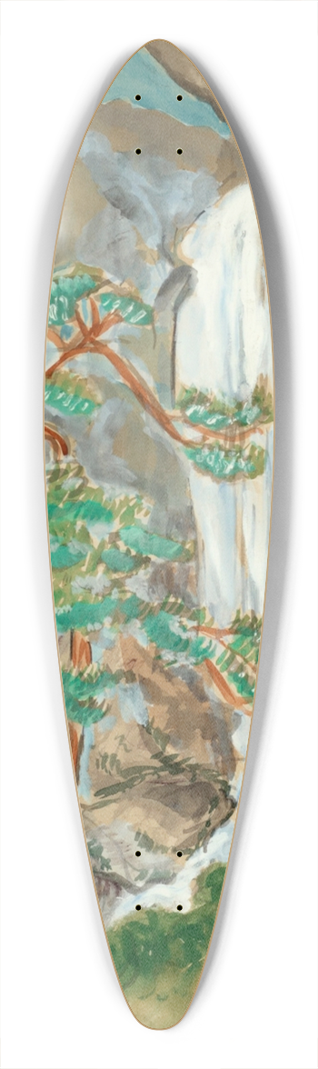 Nils Dardel - Courting 39.3 inch art pintail longboard deck