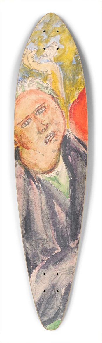 Nils Dardel - Samtal 39.3 inch art pintail longboard deck