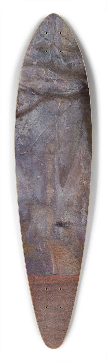 Nils Kreuger - Autumn, Varberg 39.3 inch art pintail longboard deck