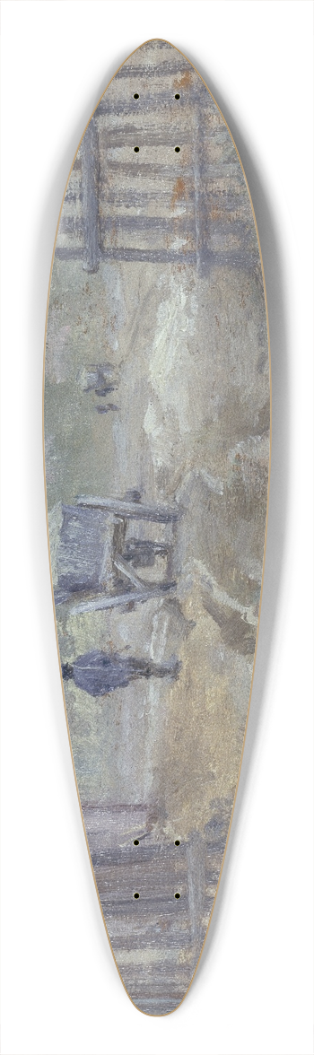 Nils Kreuger - French Landscape 39.3 inch art pintail longboard deck