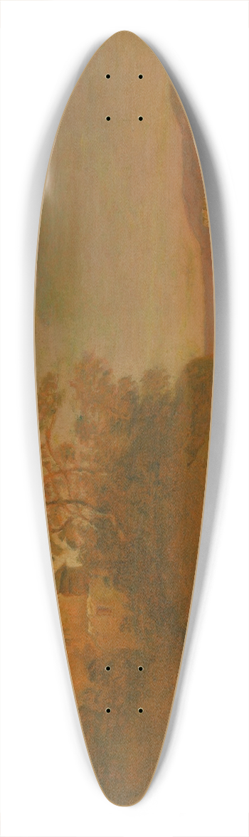 Norbert Joseph Carl Grund - Early Evening 39.3 inch art pintail longboard deck
