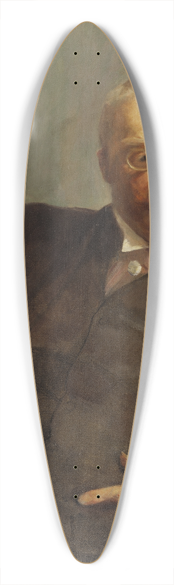 Oda Krohg - Gunnar Heiberg, the Author 39.3 inch art pintail longboard deck