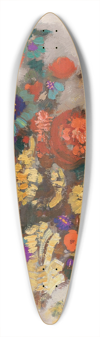 Odilon Redon - Bouquet de fleurs 39.3 inch art pintail longboard deck