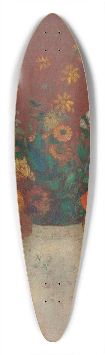 Odilon Redon - Bouquet in a Chinese Vase 39.3 inch art pintail longboard deck